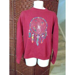 Vintage 90s Dreamcatcher Sweatshirt Native American Adult M-L